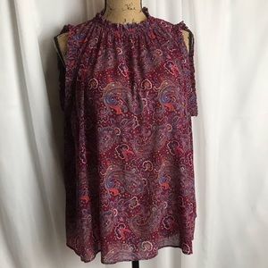 GAP Paisley Sleeveless Blouse